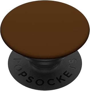 Cute Simple Minimalist Chic Caramel Brown Matte PopSockets Swappable PopGrip