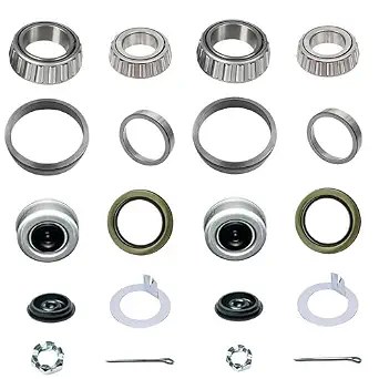 2 Sets L68149 L44649 Trailer Bearing Kit for 3,500 lb Axles - Fits #84 Spindle
