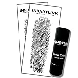 INKARTLINK Semi Permanent Tattoo, 2 Pieces Full Arm Large Size Art Party Tattoo, Comes with a Pair of Anti-Transfer Sleeves, Lasts 7-15 Days, Waterproof (Warring States Daimyoji Soul)