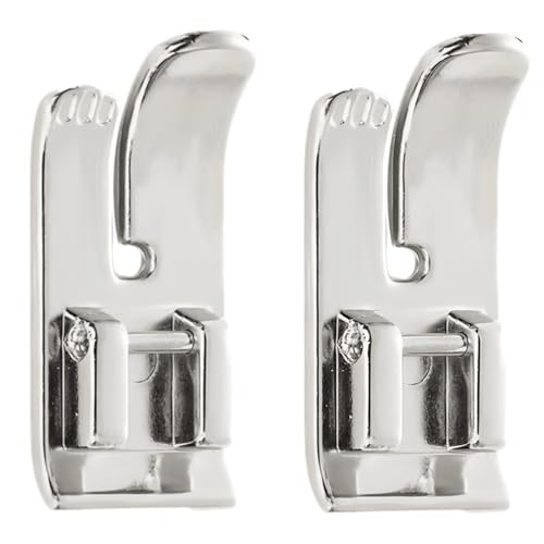 2Pcs Sewing Machine Feet, 1/4 Inch Straight Stitch Presser Foot