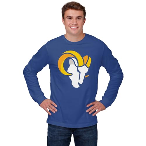 FOCO Los Angeles Rams NFL Mens Primary Logo Long Sleeve T-Shirt - True Royal - XXL by FOCO - Used condition - US$7.48