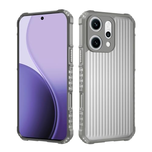 Coque Oppo Reno 14 5G gris antichoc rigide en silicone