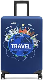 Youth Union Suitcase Cover 18-32 Inch Bamboo Charcoal Fiber Luggage Cover Polyester Clear Travel Luggage Trolley Case Cover Protector