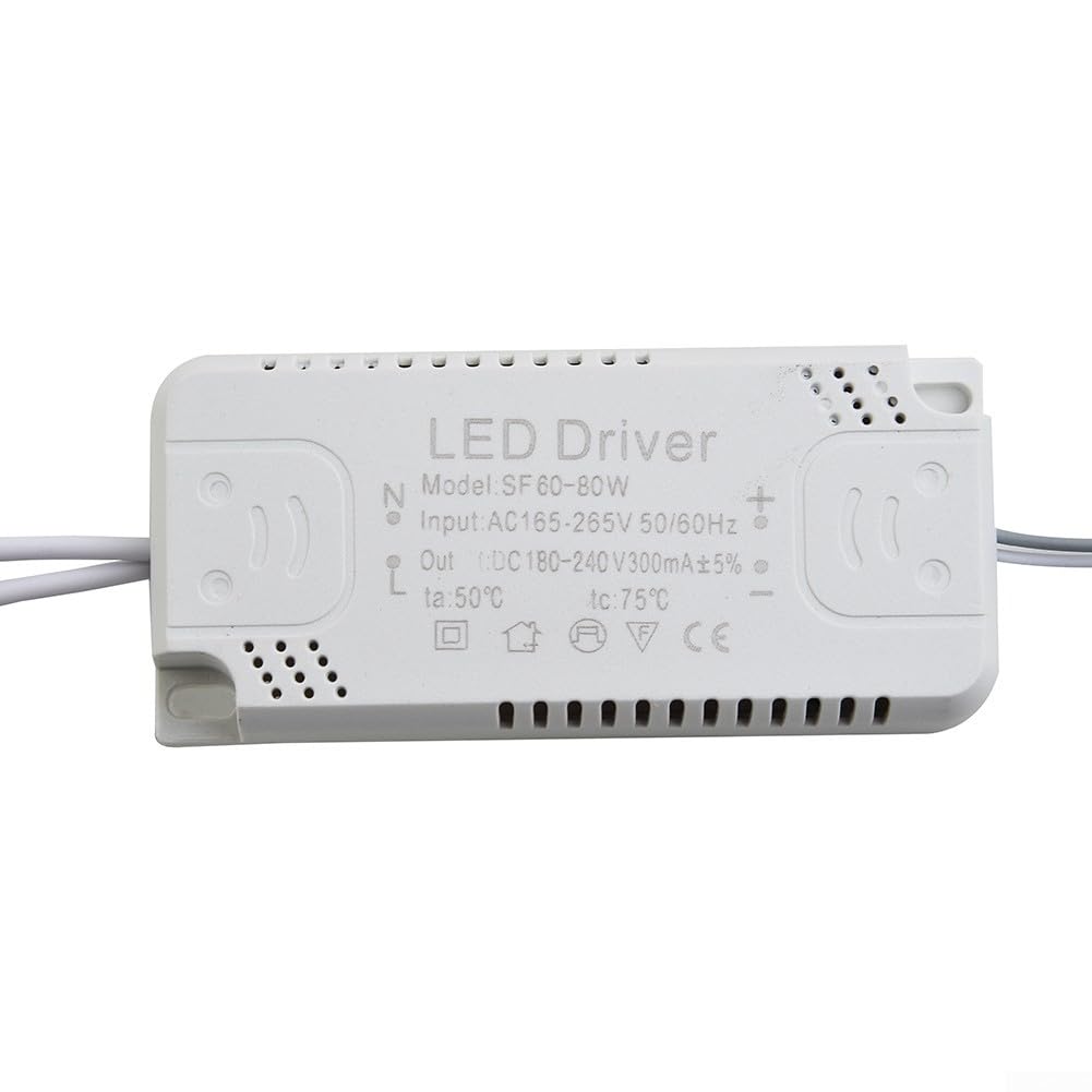 Yuanpgky LED Driver, LED Transformer, Constant Voltage LED Power Supply Adapter, Low Voltage Transformer Converter for Strip Light, Downlight LED Light Bulb(60-80W)