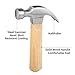 Claw Hammer With Wood Handle and Steel Head, 8 OZ Small Hammer for House & DIY