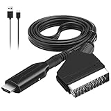 Conversion de haute qualité pour des visuels améliorés : le convertisseur péritel vers HDM offre une conversion transparente de péritel en HDM avec prise en charge des résolutions HD 720p/1080p. Il améliore votre expérience visuelle en offrant des images nettes et claires et des couleurs précises, ce qui rend vos médias plus agréables sur les téléviseurs HD et les projecteurs modernes. (Remarque : ce produit ne prend pas en charge la 4K, prend uniquement en charge 720p 60 Hz et 1080p 60 Hz)