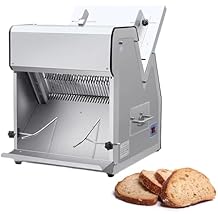 Professional Commercial Bread Slicer Machine - 31-Slice Electric Cutter for Bakeries & Homemade Bread with 12mm Thickness Control