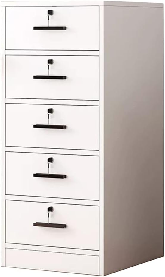 File Cabinet with Drawers, Safety Locks, Convenient Metal Handles,A1-40x39x85cm