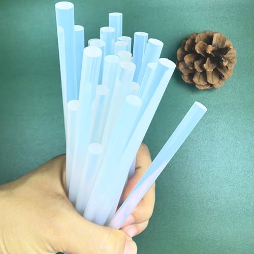 Raintwo 30 Stück Heißklebesticks 7mm x 150mm Transparente Heißklebestifte für Heißklebepistole