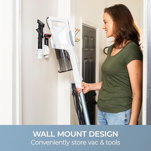 Image of Kenmore CS2015 200 Series Corded Stick Vacuum, Detachable Hand Vac with 2-Motor Powerful Suction, Hair Eliminator Nozzle, LED Headlight & Swivel Steering for Carpets, Bare Floors and Couches