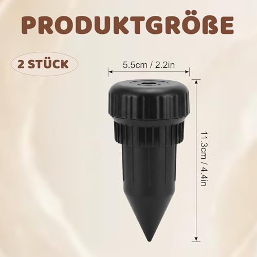 2 Stück Schlüsselversteck für draußen, Schlüsselversteck, Schlüssel versteck draußen, Sicherer Aufbewahrungsbehälter, Wetterfeste Schlüsselbox, Diskretes Versteck für Haus und Garten