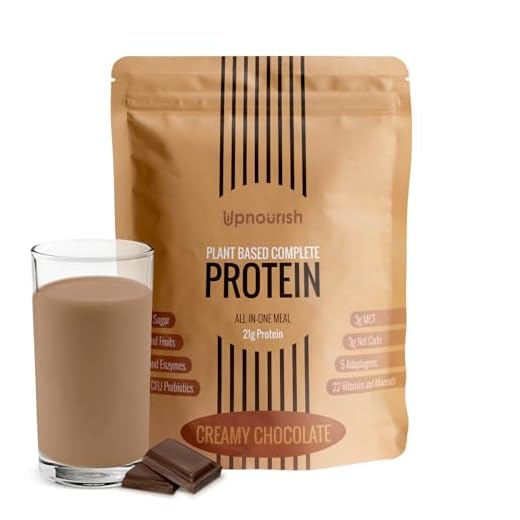 Plant Based Protein Powder Chocolate - Lactose & Dairy Free Protein Powder - Vegan Protein Shake Meal Replacement with Fava, Mung, Rice & Pea Protein, Low Carb, Keto, Sugar & Gluten Free, 21g