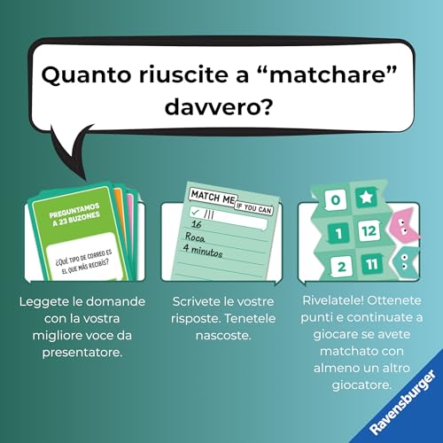Ravensburger - Match Me If You Can | Giochi Da Tavolo 8 Anni O Più | 3-8 Giocatori | Regalo Bambino 8 Anni | Giochi Da Tavolo Adulti | 15-30 Minuti - 3