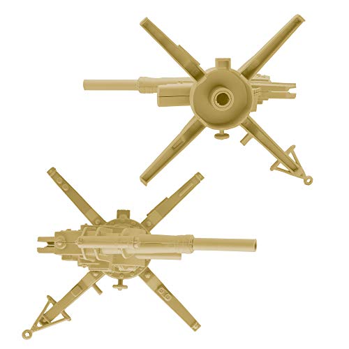 Bmc Classic Ww2 German 88Mm Artillery - 2Pc Tan Plastic Army Men Accessories #TOP3