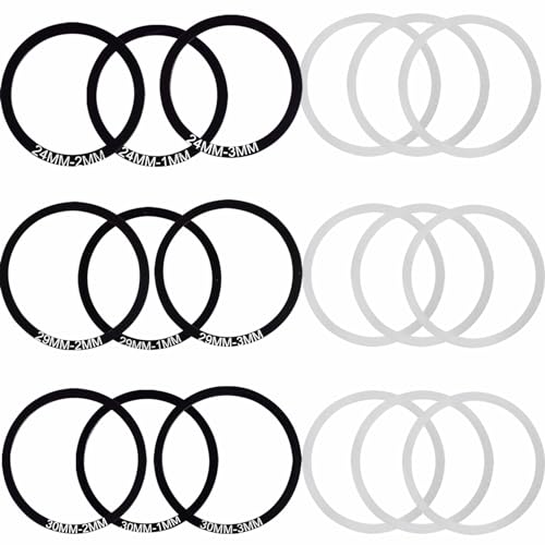 Lotatheta 18 pcs Bike Washer Bottom Bracket Crank Washer Gasket Spacer Bicycle Flywheel Hub Dia 24 29 30mm Thk 0.1 0.2 0.3 1 2 3mm by Lotatheta - Used condition - US$9.98
