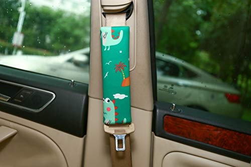 Image of Seat Belt Cover Pad for Kids, 2 Pcs Soft Baby Seat Belt Cushions Pads, Car Seat Straps Shoulder Protector Pillow for Girls Boys
