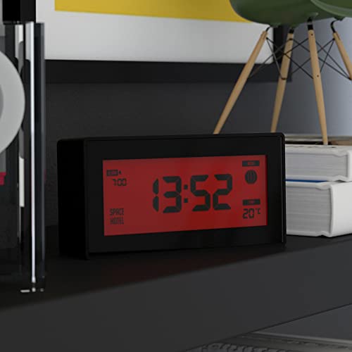 Space Hotel® Robot 10 Designer Digital Alarm Clock With Colour Lcd Display, 12/24Hr, Date Calendar, Room Temperature, Moon Phase, Snooze, 4 Levels Brightness Dimmer, Usb Powered & Battery Backup… #TOP5