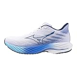Mizuno Wave Rider 28 Herren-Laufschuh, White-Estate Blue, 11