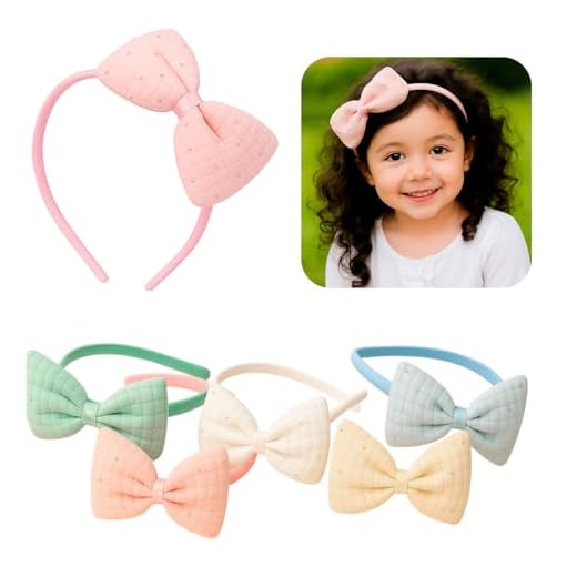 Arco Tiara Laço Infantil Poá Acessório Cabelo Crianças Elegante Cores Pastéis - Almofadinha (BRANCO)