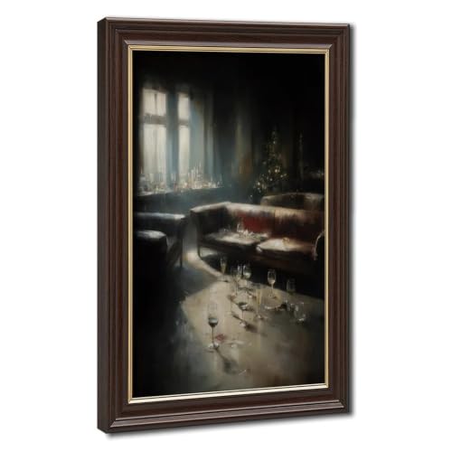 Quiet Interior Art Poster, Post-Party Serenity Wall Decor for Living Room
