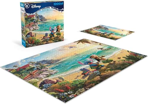 Ceaco - Thomas Kinkade Disney Lilo & Stitch 1000 Piece Jigsaw Puzzle, Premium Recycled Board, Made in USA, Includes Full-Color Poster, 26.75 x 19.75 in by CEACO - Image 4