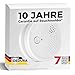 Produktbild Rauchmelder 7er Set mit 10 Jahre Garantie BSI Zertifiziert nach DIN EN14604 inkl. 9V Batterie Rauchwarnmelder Brandmelder Feuermelder