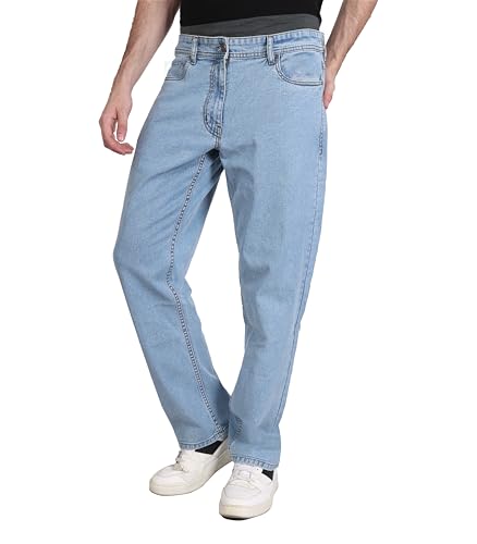 Image of i'sol Men's Loose Baggy Fit Wide Legged Jeans