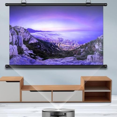 Pantalla manual para proyector HD 72" 16:9 miniatura 6