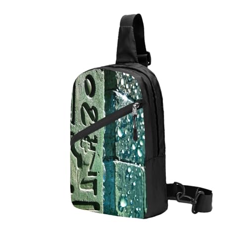 Egypt Hieroglyphics Print Men's and Women's Foldable Crossbody Bag,Sports Crossbody Bags,and Daily Chest Bags2