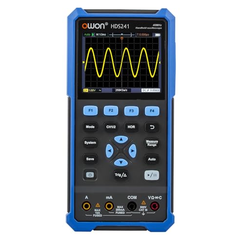 HDS241 OWON Oszilloskop Multimeter 3 IN 1 Funktion 24.000 Messwerte Multimeter 40MHz Bandbreite 100KHz Signalquellen 3.5” LCD mit 320 x 240 Pixeln HDS241 OWON Oszilloskop Multimeter 3 IN 1 Funktion 24.000 Messwerte Multimeter 40MHz Bandbreite 100KHz Signalquellen 3.5” LCD mit 320 x 240 Pixeln