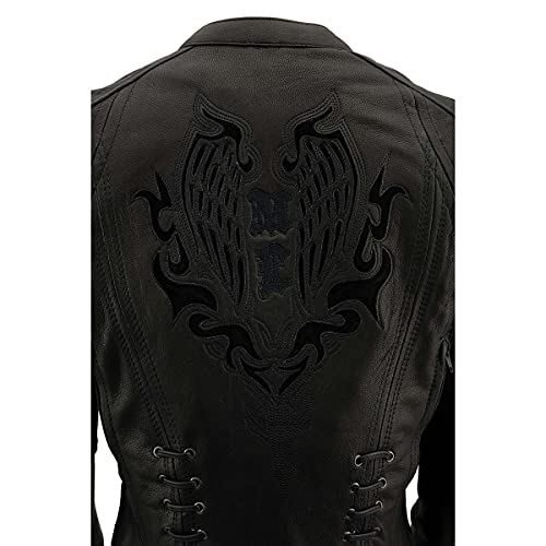 Image of Milwaukee Leather Women's 'Sporty and Elegant' Scooter Style Motorcycle Leather Rider Jacket