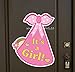 Cute News Baby Girl Welcome Home Sign, It's a Girl Door Hanger, Pink, 21