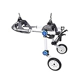 Unsere kleinen Hunde-Rollstühle können leicht in Ihr Auto passen, wenn Ihre Familie reist oder bequem speichert, wenn Sie nicht verwendet werden.Zusätzlich sind alle Pet-Rollstarteile waschbar einschließlich der Schaumstoff- / Gummiräder, die es leicht sauber machen.