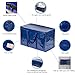 Extra Heavy Duty Large Moving Bags with Strong Zipper & Comfortable Handles, Sturdy & Durable Clothes Storage Bags Totes Bins, Dark Blue Packing Moving Boxes (1-pack)
