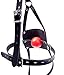 My Bondage Store Bondage BDSM Head Harness Mouth Ball Gag Mask Head Restraint Adjustable Breathable Sex Adult Toys Restraints Kinky Set Submissive,Black,One Size Fits All