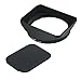 Haoge Bayonet Square Metal Lens Hood Shade with Cap for Fujifilm Fuji Fujinon XF16mmF1.4 XF 16mm F1.4 R WR Wide Angle on X-Pro2 X-Pro1 X-T2 X-T1 X-T20 X-T10 X-E2S X-A5 X-A20 X-E3 X-H1 Replace LH-XF16