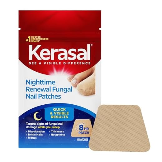 Kerasal Nighttime Renewal Fungal Nail Patches - 14 Patch - Overnight Nail Repair for Nail Fungus Damage, 8-Hour Nail Treatment Restores Healthy Appearance