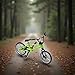 Green 1/18 Scale Mini Diecast Mountain Bike, Finger Bicycle Model, Desktop Decor Art Craft