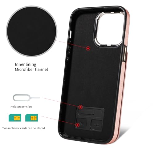 Housse cuir synthétique iPhone 13 Pro Max avec film de protection