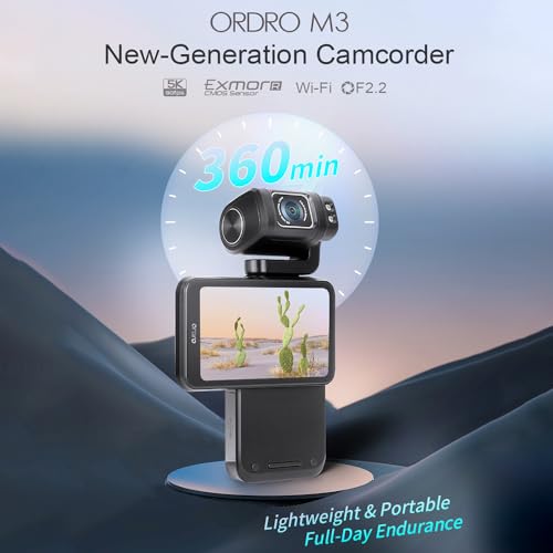 M3 Câmera de vídeo digital Filmadora WiFi Gravador de vídeo portátil com tela LCD sensível ao toque