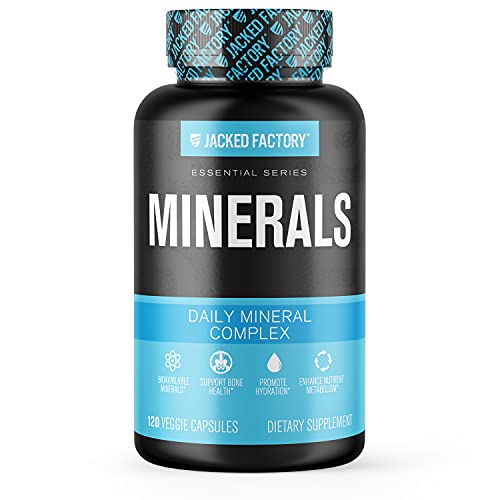 Minerals Daily Multimineral Complex - Multi Minerals Supplement w/ Calcium, Magnesium, Zinc, Copper, Chloride, Potassium, Boron & More for Brain Function and Improved Metabolism - 120 Veggie Capsules