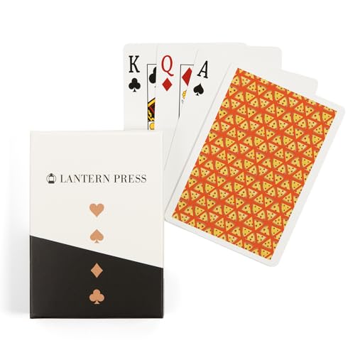 Baraja de Poker Lantern Press, 52 cartas, diseño Pizza