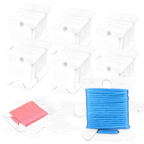 150PCS RAINFLOW Plastic Embroidery Floss Bobbins -...