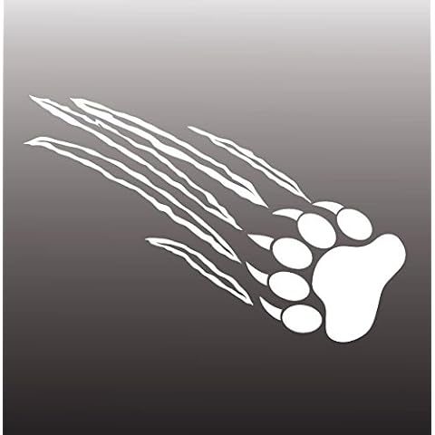 BOLDERGRAPHX 2048 Bear Claw Ripping Decal White Vinyl Cover