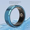 Anillo Inteligente de Salud, Anillo para Monitorear Fitness, Podómetro y Sueño, Toma Fotos Remotamente, IP68 para Hombres y Mujeres, Azul (10) 4