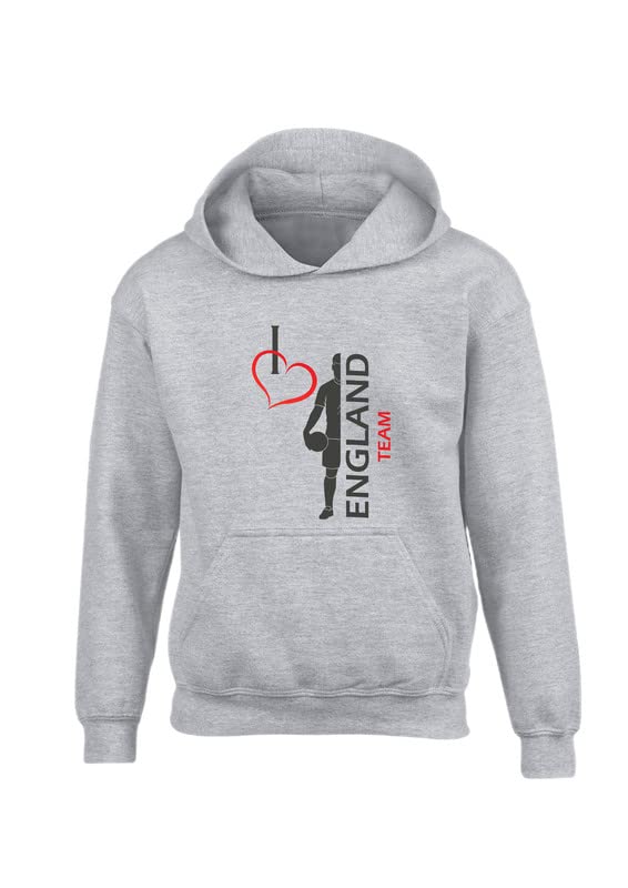 Sweat à capuche avec imprimé noir blanc Edward Sinclair hoodie gris adulte