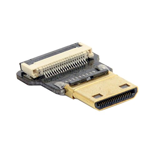 CYFPV Standard Straight Mini HDMI Type C Male Connector for FPV HDTV Multicopter Aerial Photography, Black - Image 2