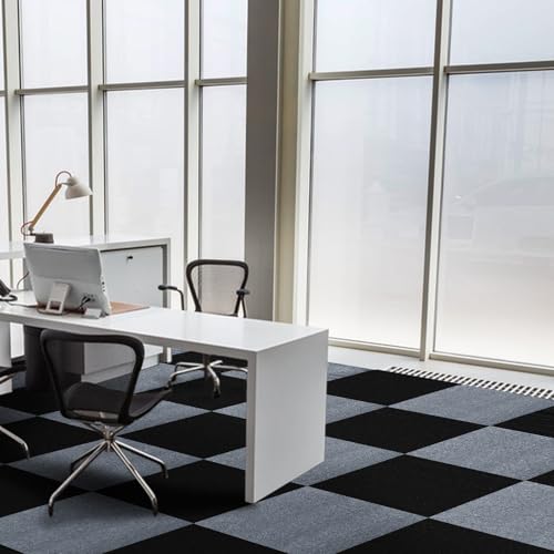 Peel and Stick Carpet Squares 24" x 24", Self Adhesive Non-Slip Carpet Tiles, Peel and Stick Soft Padded Carpet Tiles for Kitchen Bedrooms Indoor Outdoor(20 Tiles/80 sq ft) by SOOKEA - Image 6