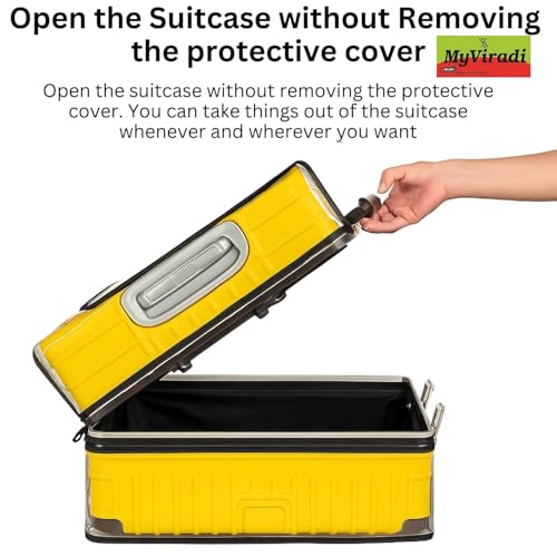 Image of Transparent Protective Zipper PVC Dust Proof Cover for Luggage /Suitcase Trolley Bags (Hard Luggage, 26 inch Suitable for 67,68,69 CM)