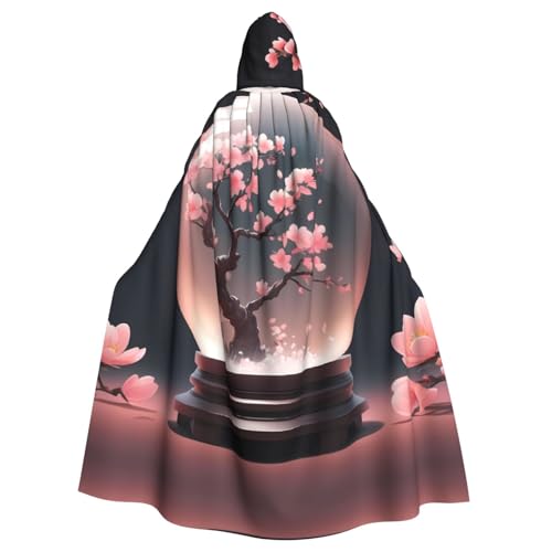 Longue cape de fête adulte confortable et anti-plis avec capuche boule de cristal pour homme femme